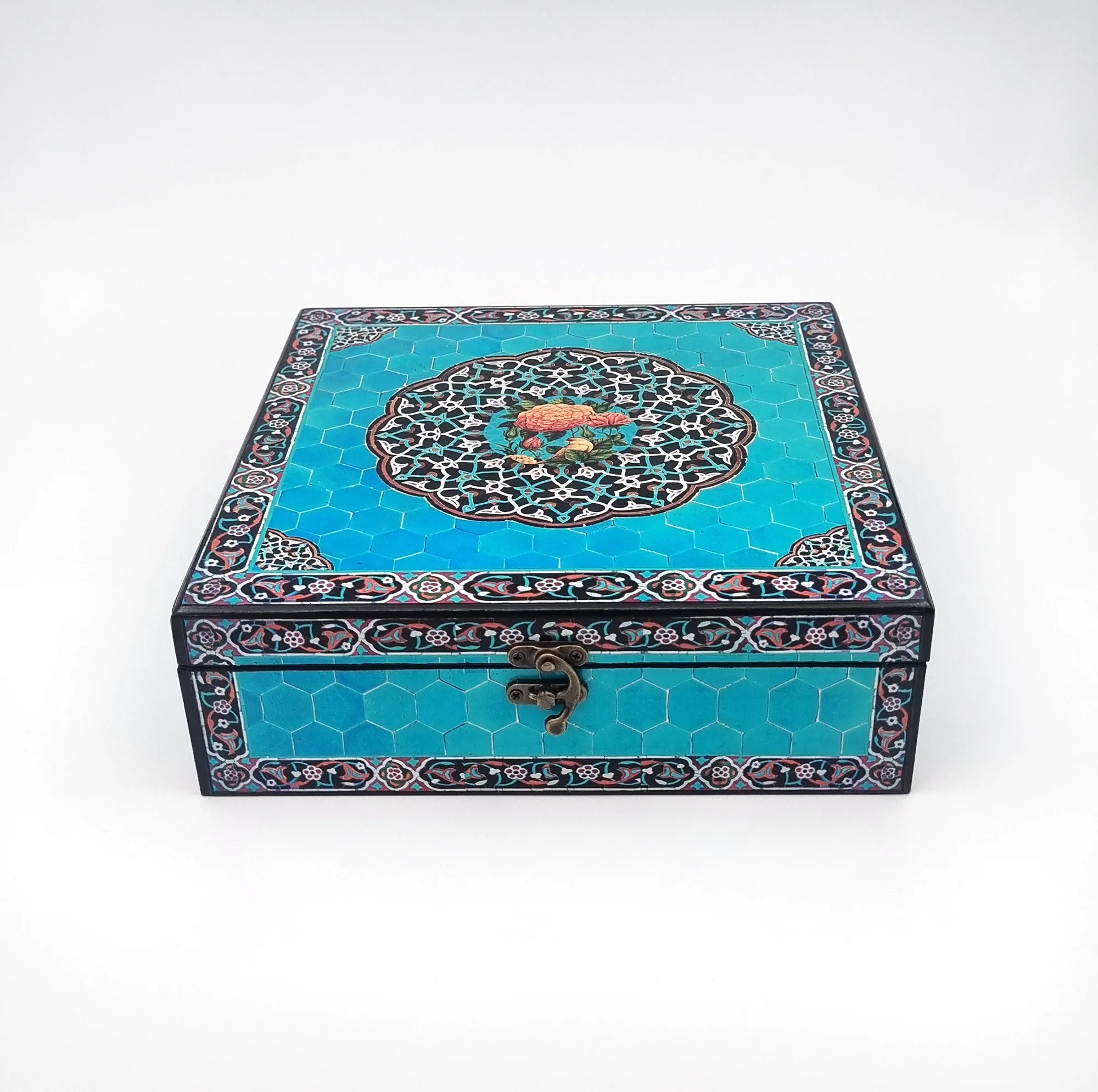 زعفران کادویی عاقله - 5 گرم به همراه هل - 40 گرم و قوری و هاون