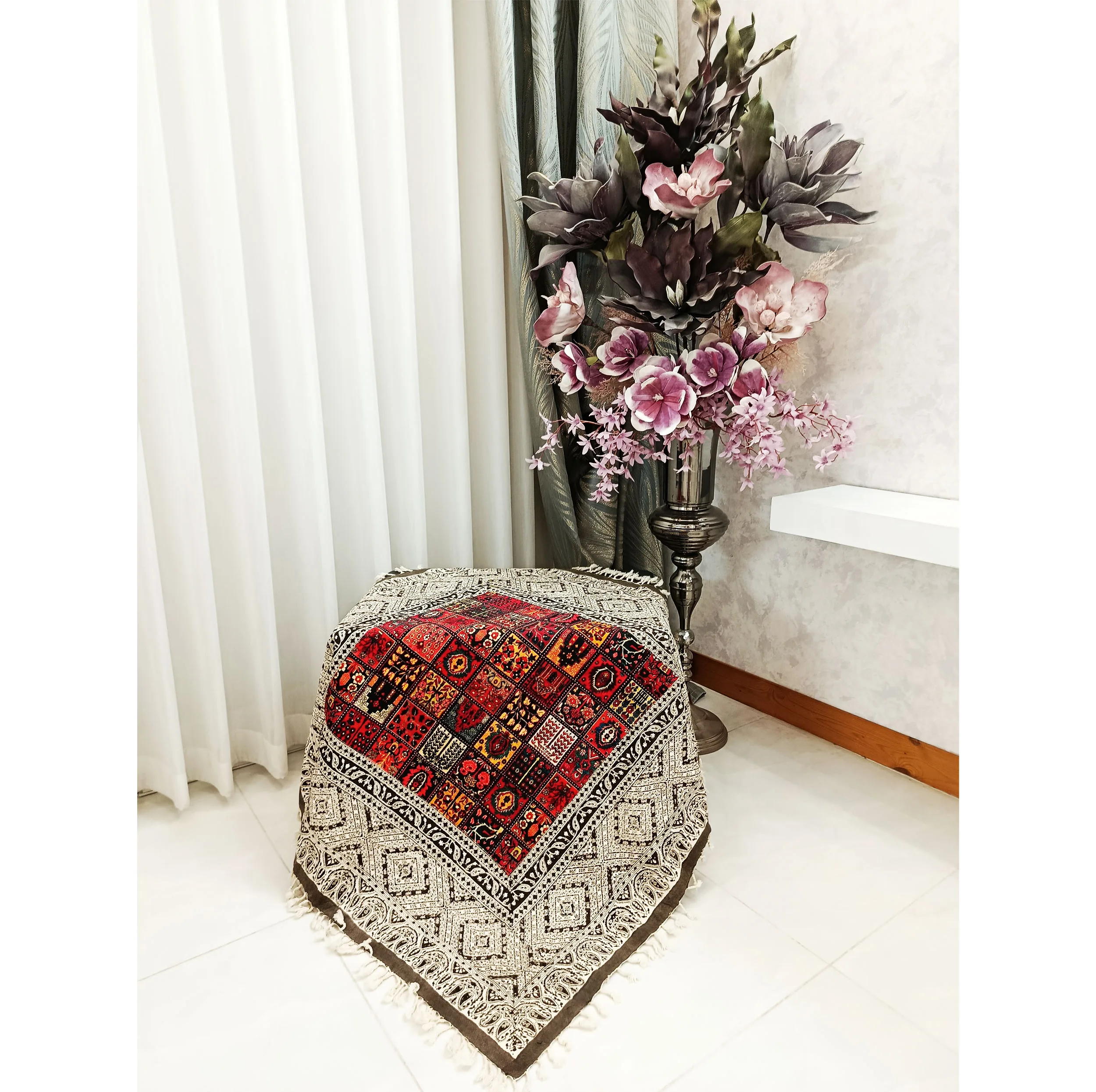 رومیزی قلمکار مدل سنتی