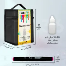 ماژیک راندو تونیوا مدل Touch 36 به همراه محلول احیای ماژیک مجموعه ۳۶ عددی
