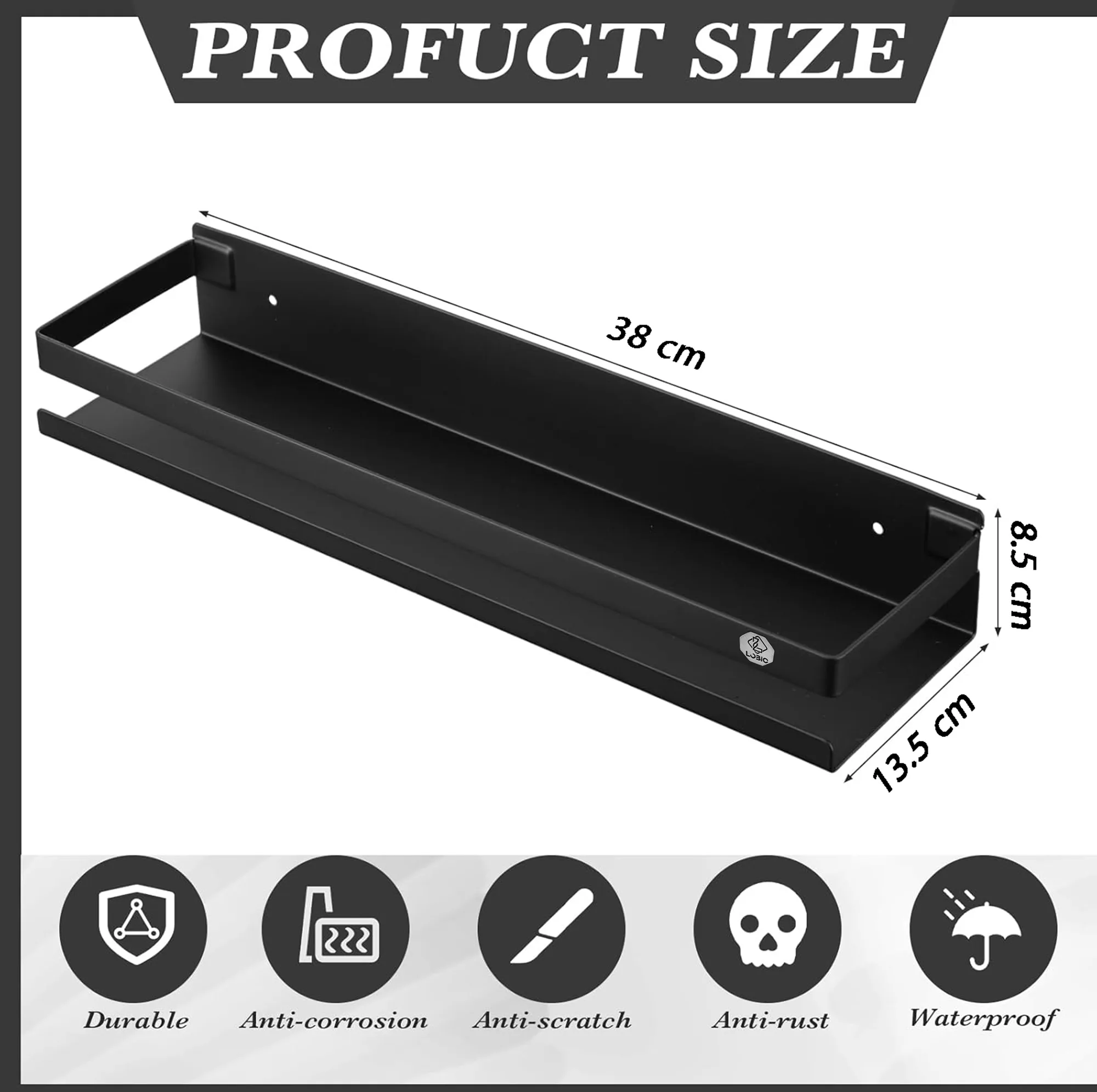 شلف دیواری لوبیک مدل shelf-anti rust