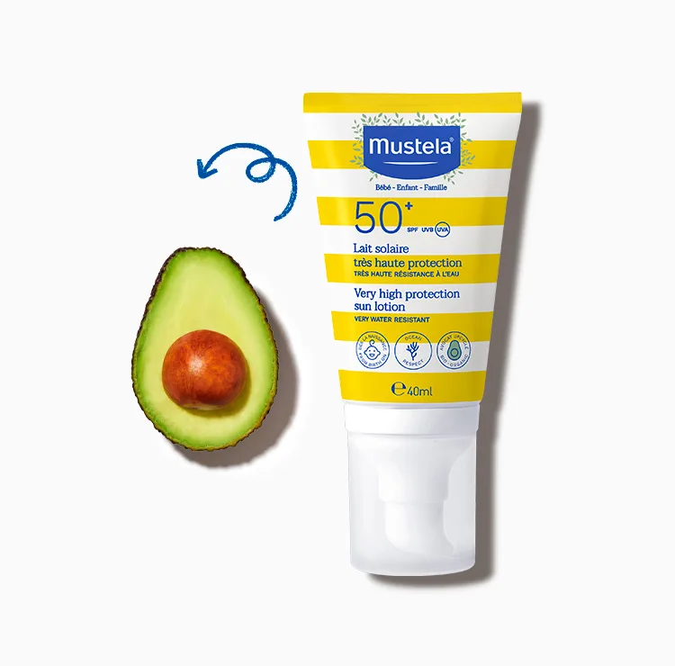 لوسیون ضد آفتاب کودک موستلا مدل Lait solaire حجم 40 میلی لیتر