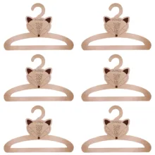چوب لباسی نوزاد مدل روباه کد C02 مجموعه 6 عددی