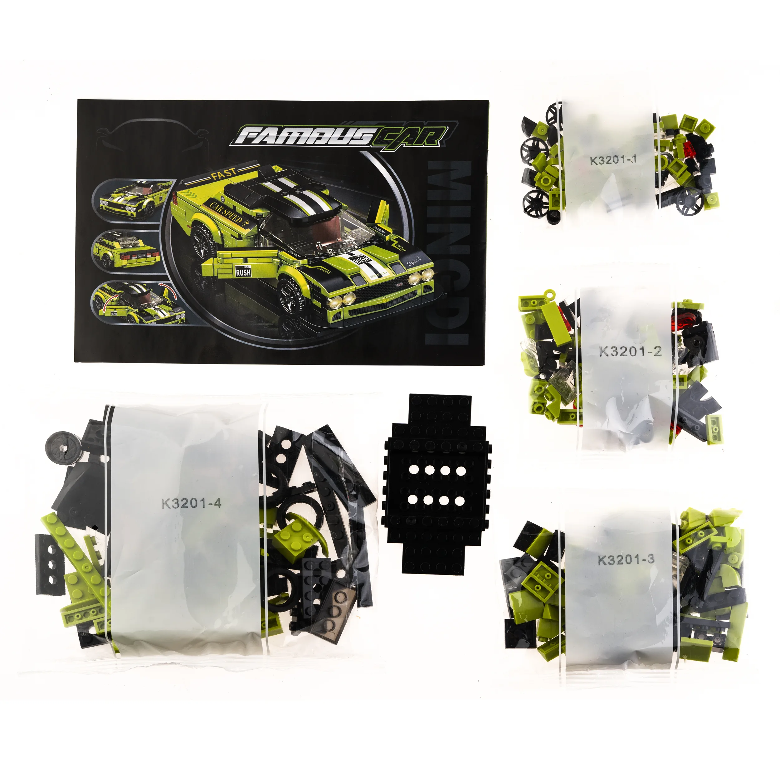 ساختنی 320 تکه مینگدی مدل FAMOUS CAR کد K-3201