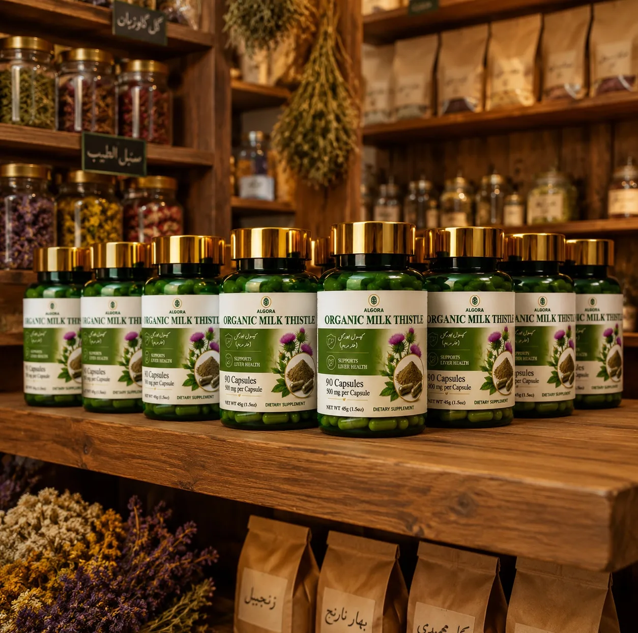 کپسول گیاهی خارمریم لیورگل آلگورا - 45 گرم