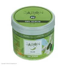 ژل اسکراب لایه بردار پوست ژبن پلاس مدل Olive وزن 375 گرم