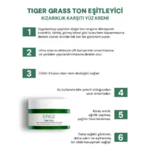 کرم ضد قرمزی و ترمیم کننده صورت سینوز مدل Pure Cica Tiger Grass مناسب پوست حساس حجم ۱۵ میلیلیتر