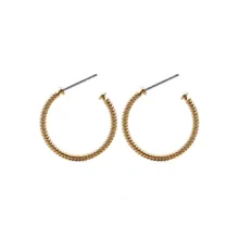 گوشواره حلقه‌ای زنانه پاول هویت مدل ROPE HOOP