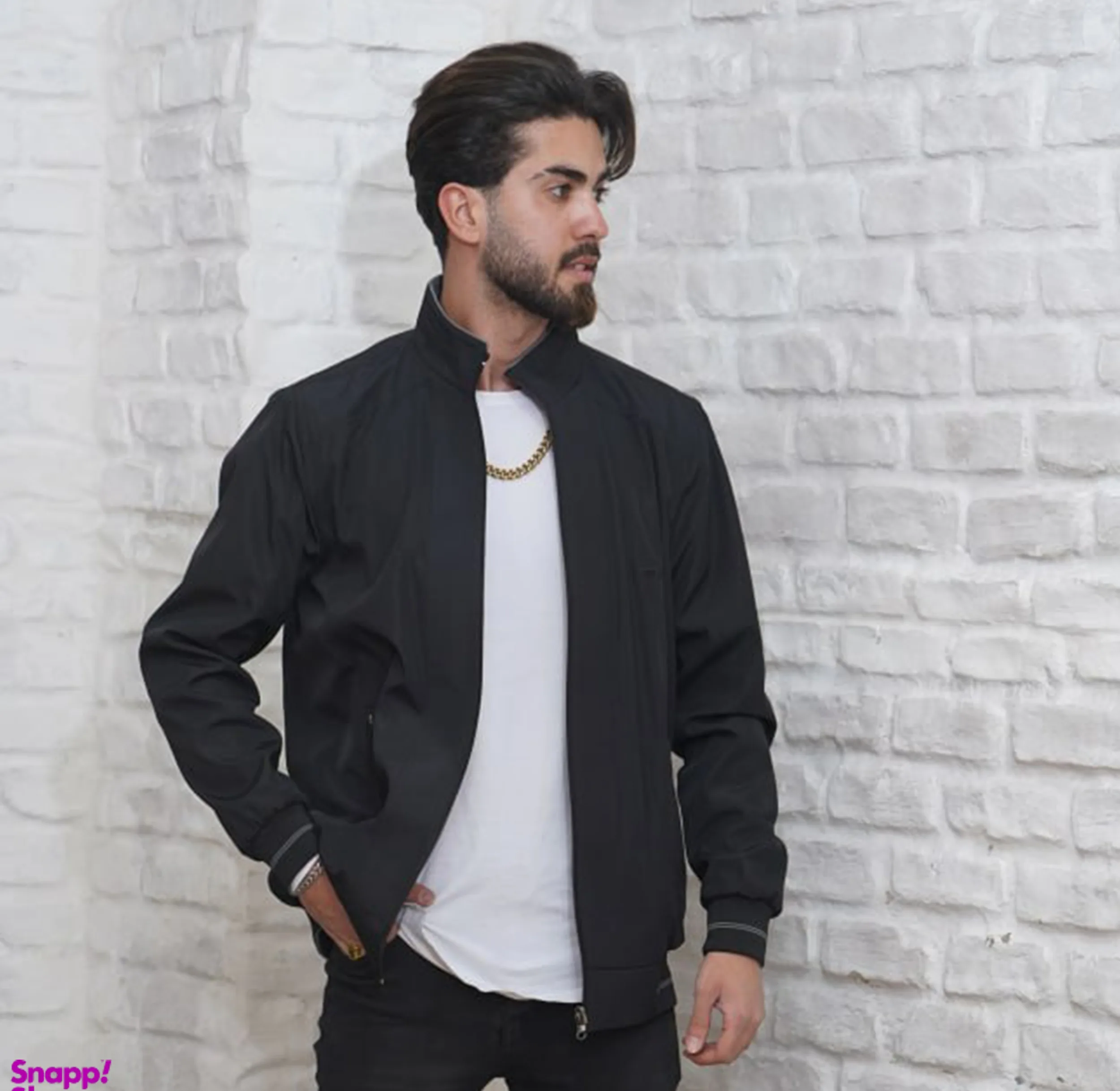 کاپشن مردانه مدل اروند رنگ مشکی