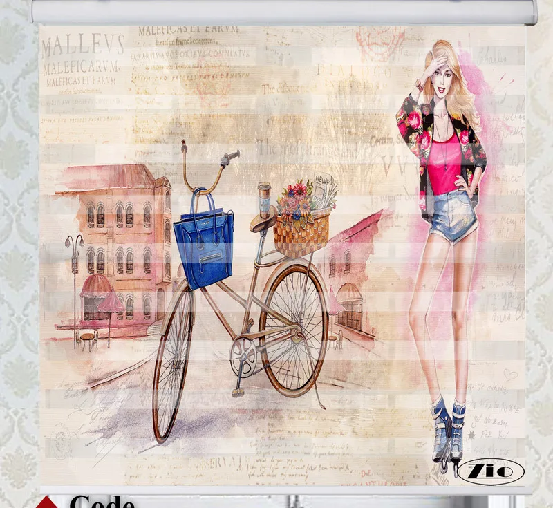 پرده زبرا زیو مدل K3015 سایز 150x200 سانتی متر