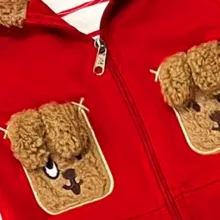 ست 3 تکه لباس نوزادی مدل Happy Dog کد Ge3