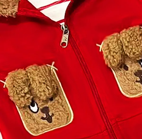 ست 3 تکه لباس نوزادی مدل Happy Dog کد Ge3