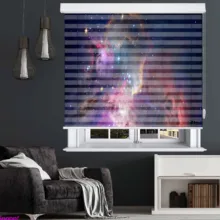 پرده زبرا زیو طرح کهکشان Galaxy-3 سایز 150×200 سانتی متر