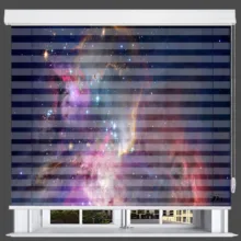 پرده زبرا زیو طرح کهکشان Galaxy-3 سایز 150x200 سانتی متر