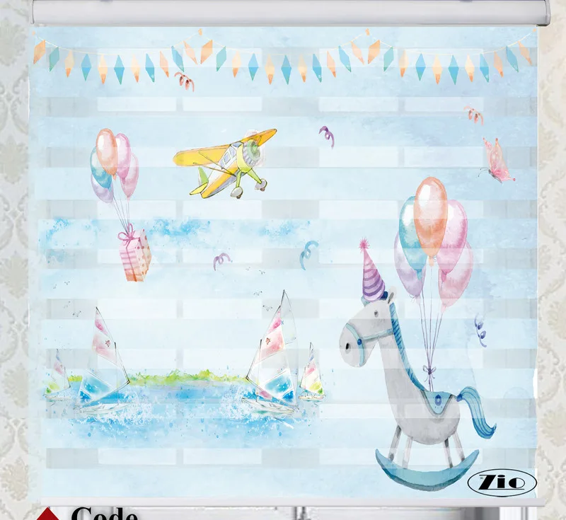 پرده زبرا زیو مدل K3006 سایز 150x200 سانتی متر