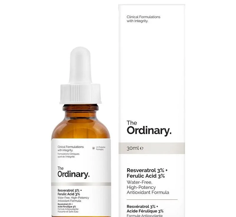 سرم آنتی اکسیدان و ضد پیری اوردینری مدل Resveratrol 3% Ferulic Acid 3% حجم 30 میلی لیتر
