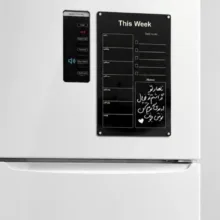 وایت‌برد شیشه‌ای مدل پلنر هفتگی سایز 30x20x0.2 سانتی‌متر