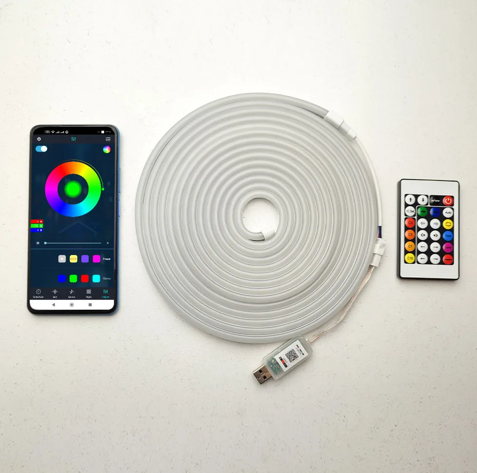 ریسه ال ای دی مدل فلکسی LED-NEON--IC-RGB طول 5 متر