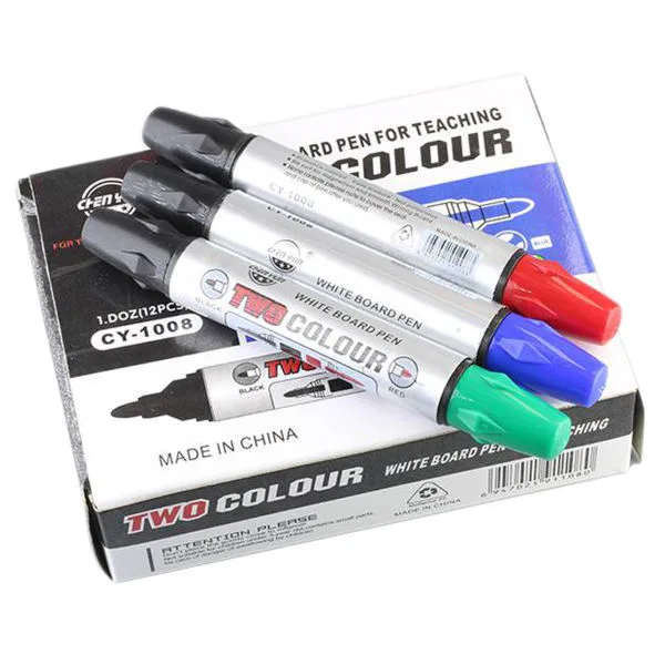 ماژیک وایت برد مدل double color کد 007 بسته 2 عددی