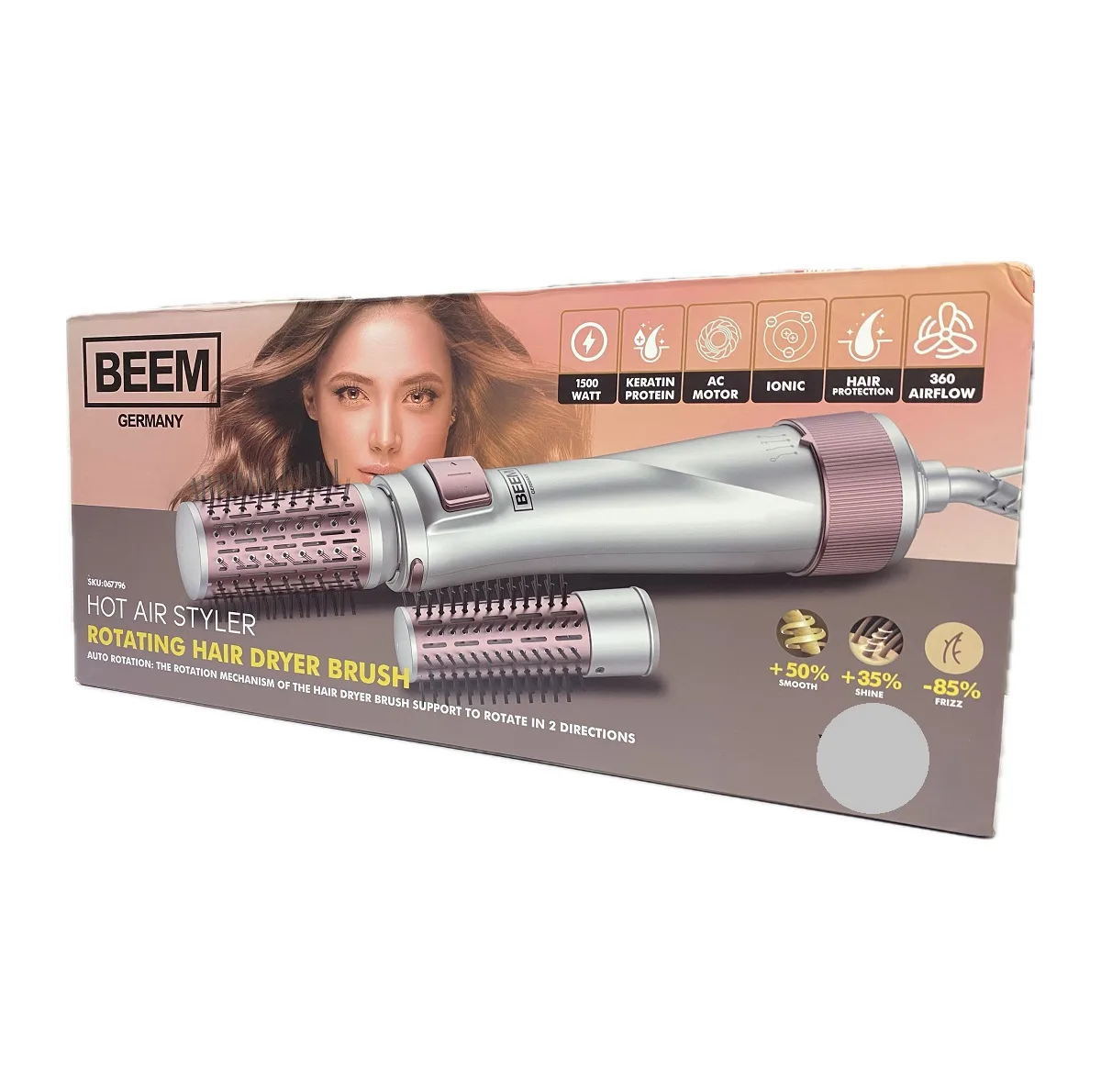 سشواربرس دار چرخشی 1500 وات بیم مدل SKU067796