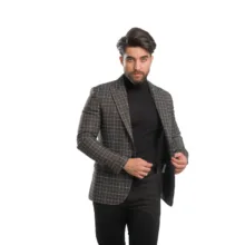 کت مردانه مدل چهارخانه ریز 2