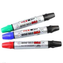 ماژیک وایت برد مدل double color3 کد 007 بسته 3 عددی