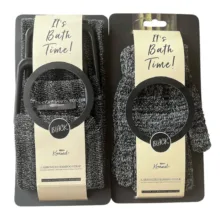 لیف ماساژ کارامل مدل CARBONIZED BAMBOO GLOVE مجموعه 3 عددی
