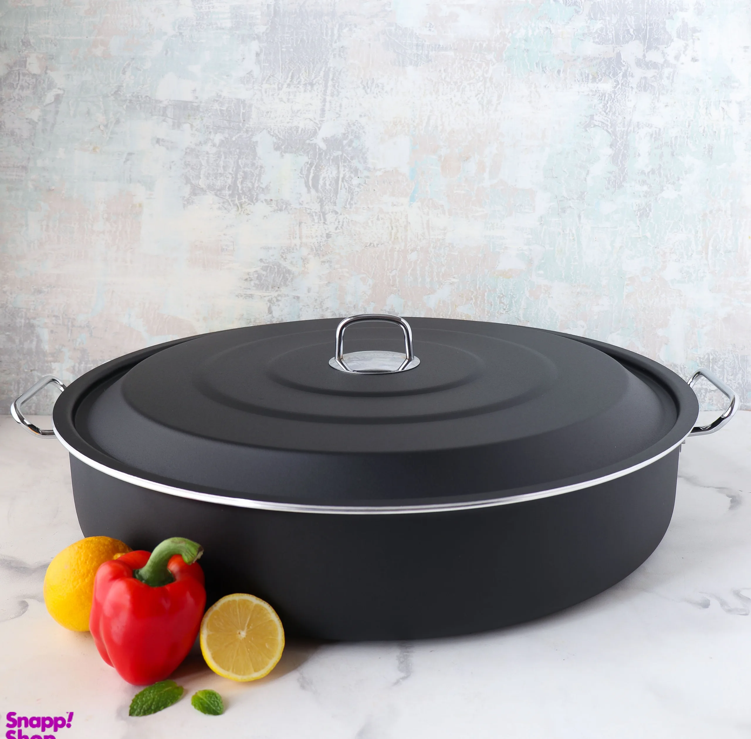 تابه دو دسته تکنو مدل آنتیک سایز 45