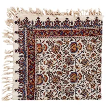 رومیزی قلمکار مدل گل دار