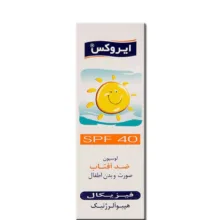 کرم ضد آفتاب فیزیکال کودکان ایروکس مدل هیپو آلرژنیک SPF 40 حجم 60 میلی لیتر