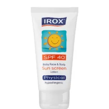 کرم ضد آفتاب فیزیکال کودکان ایروکس مدل هیپو آلرژنیک SPF 40 حجم 60 میلی لیتر