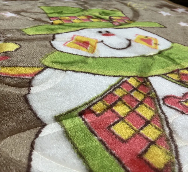 پتو کودک و نوزاد مدل آدمک برفی سایز 110×80 سانتی متر