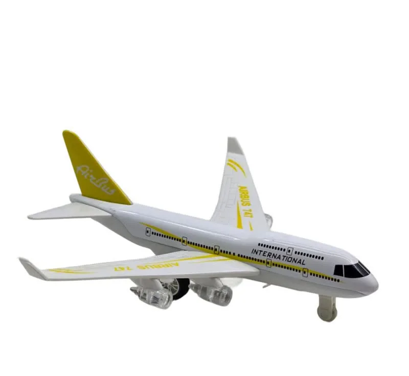 ماکت هواپیما ناب سل مدل مسافربری ایرباس موزیکال چراغدار AIRBUS 747