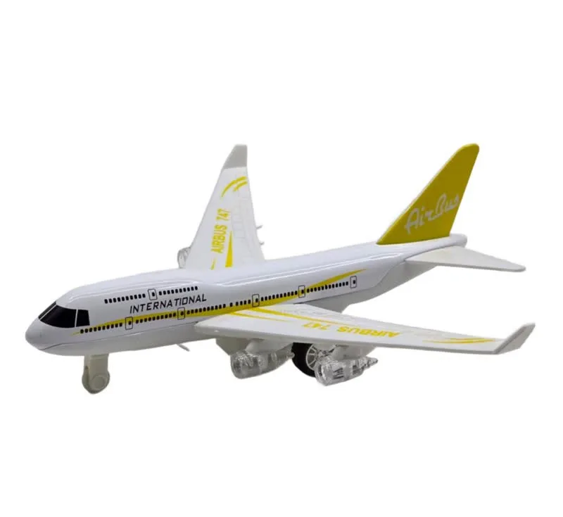 ماکت هواپیما ناب سل مدل مسافربری ایرباس موزیکال چراغدار AIRBUS 747