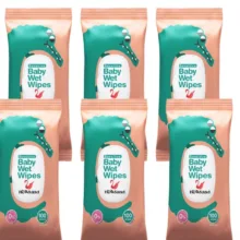 دستمال مرطوب کودک نیوساد مدل Crocodile شش بسته 100 عددی