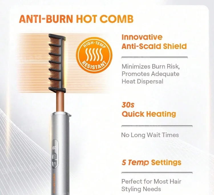 شانه حرارتی شیگلم هیر کد Hot Comb SGH-HC-01