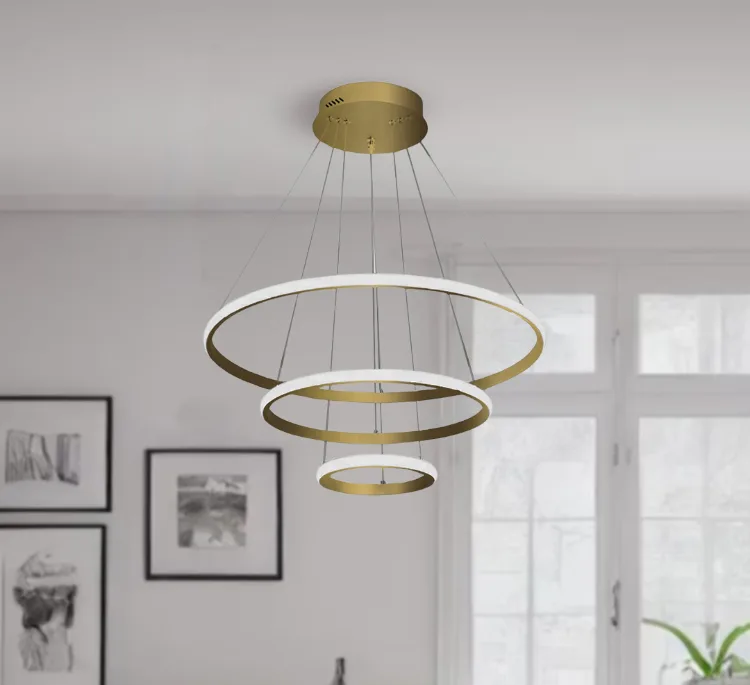 لوستر چشمه نور مدل مدرن کد FA6602/3H-WT