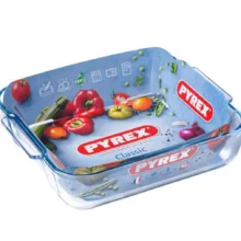 تابه مربع پیرکس فرانسه سری Classic سایز 21×25