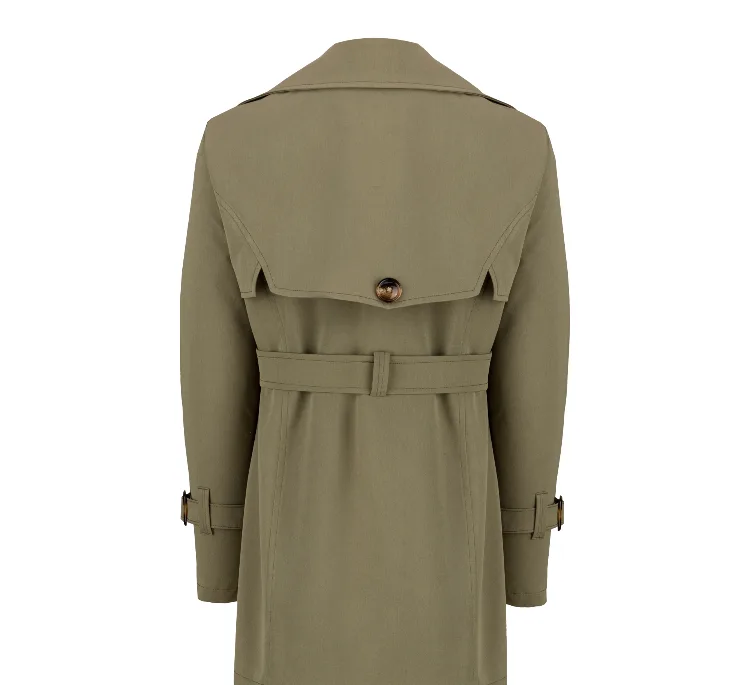 بارانی زنانه السانا مدل تیتار کد 234119 رنگ زیتونی