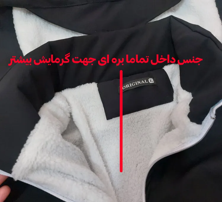 کاپشن مردانه مدل TESLA رنگ مشکی