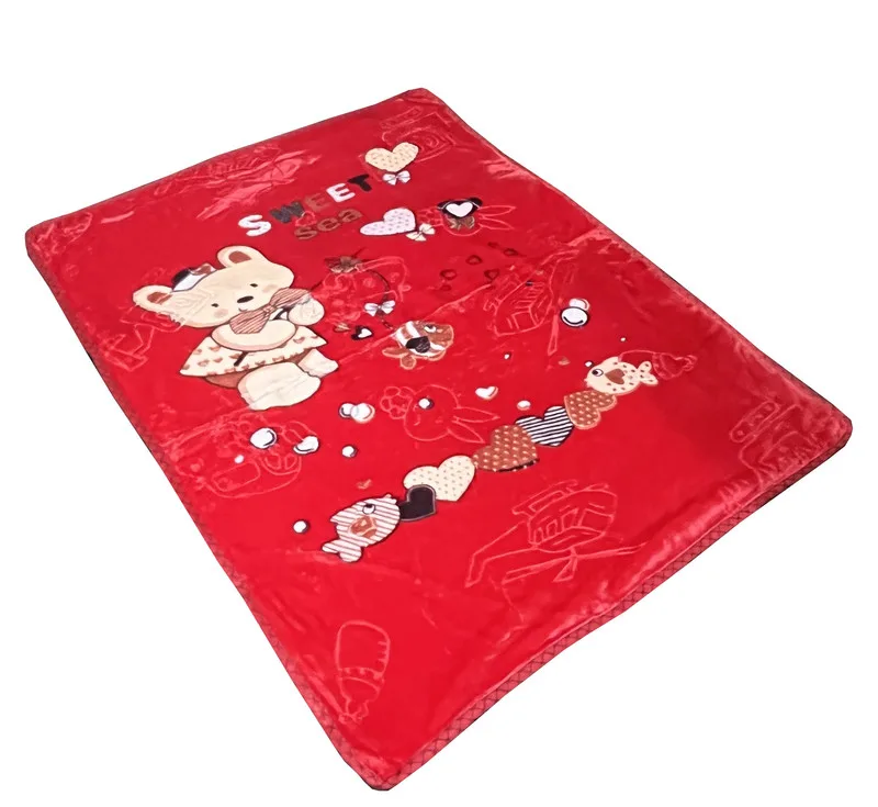 پتو کودک مدل خرس ماهیگیر سایز 120×100 سانتی متر
