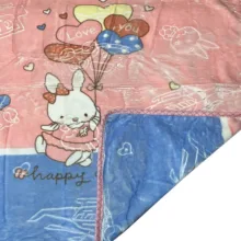 پتو کودک مدل خرگوش بادکنکی سایز 120×100 سانتی متر