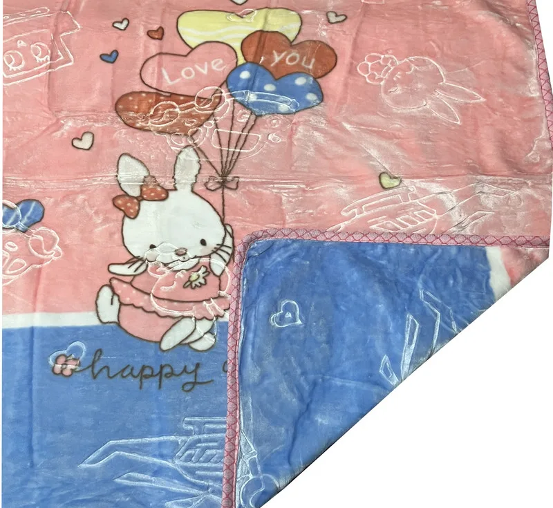 پتو کودک مدل خرگوش بادکنکی سایز 120×100 سانتی متر