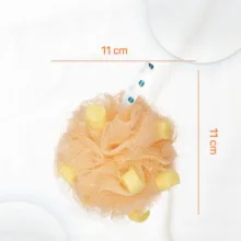 اسفنج حمام صابون دار بالمی مدل mango & pineapple وزن 67 گرم