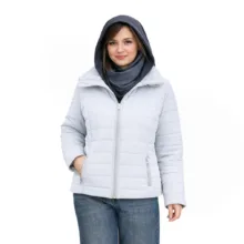 کاپشن زنانه السانا مدل آرمیس کد 238065 رنگ آبی آسمانی