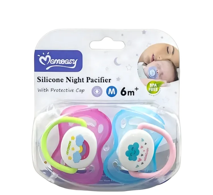 پستانک ارتودنسی مام ایزی مدل ابر و رنگین کمان کد 45551 بسته 2 عددی