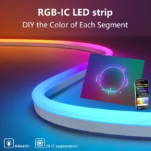 ریسه نئون فلکسی مدل IC-RGB طول 5 متر