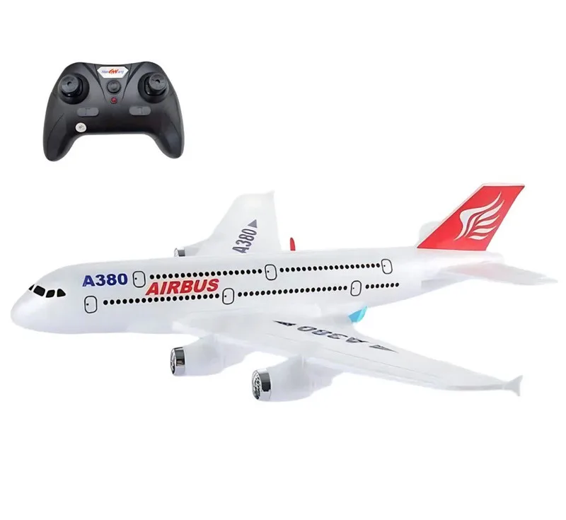 هواپیما بازی کنترلی ناب سل مدل مسافربری شارژی ایرباس کد AIRCRAFT AIRBUS A380 با قابلیت پرواز