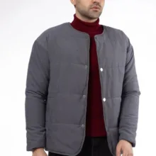 کاپشن مردانه مدل GD-s-17921173 رنگ خاکستری