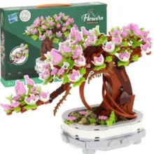 ساختنی 462 تکه ناب سل مدل گیاه گلدانی بنسای کد POTTED PLANT کد FLOWERS BUILDING BLOCK SERIES POTTED PLANT