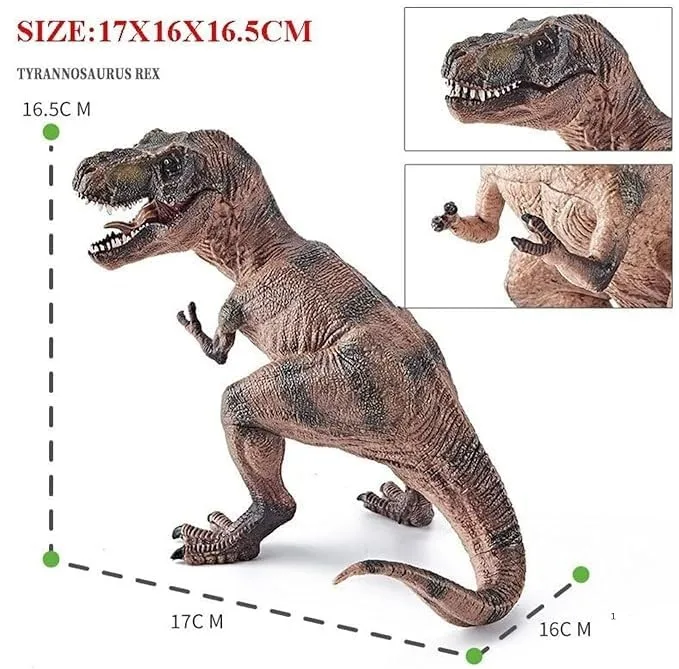 اکشن فیگور مدل فک متحرک طرح Tyrannosaurus Rex کد J72 ارتفاع 17 سانتیمتر